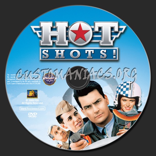 Hot Shots dvd label