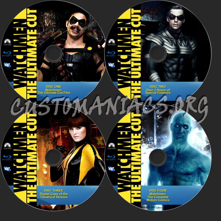 Watchmen The Ultimate Cut blu-ray label