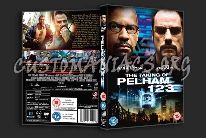 The Taking of Pelham 123 dvd cover