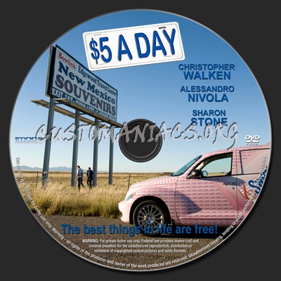 $5 a Day dvd label