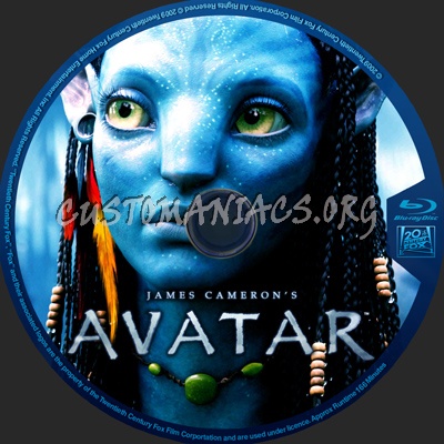 Avatar (2009) blu-ray label