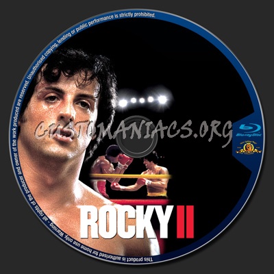 Rocky II blu-ray label