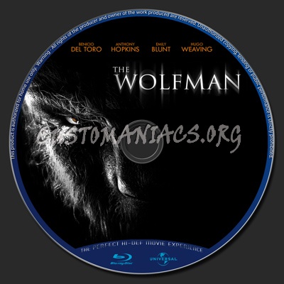 The Wolfman blu-ray label