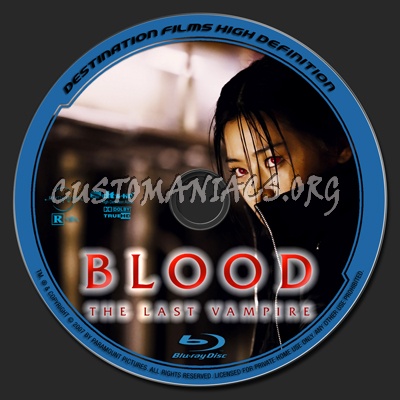 Blood the last Vampire blu-ray label