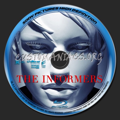 Informers blu-ray label