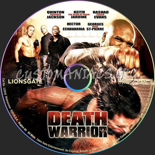 Death Warrior dvd label