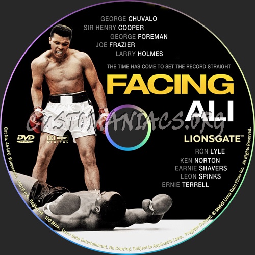 Facing Ali dvd label