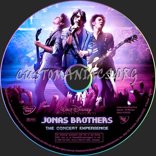 Jonas Brothers: The 3D Concert Experience dvd label