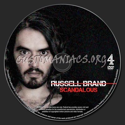Russell Brand Scandalous dvd label