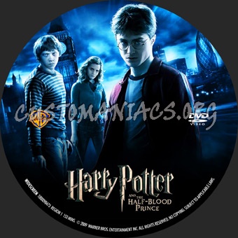 Harry Potter And The Half Blood Prince dvd label