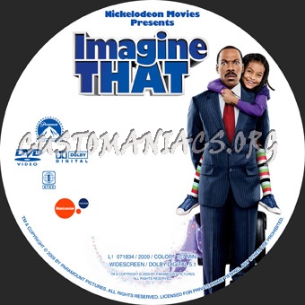 Imagine That dvd label