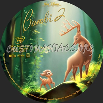 Bambi 2 dvd label