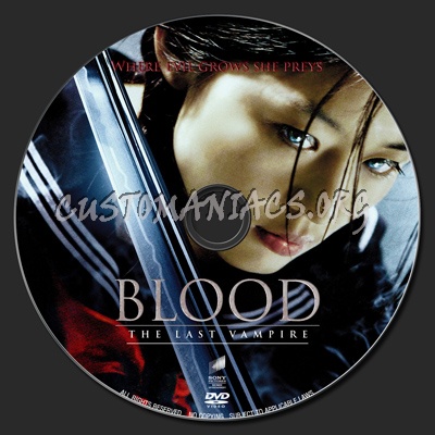 Blood : The Last Vampire dvd label