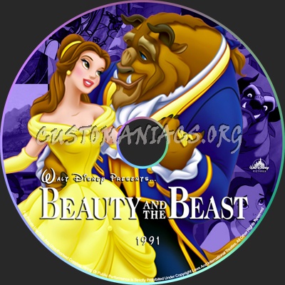Beauty and the Beast - 1991 dvd label