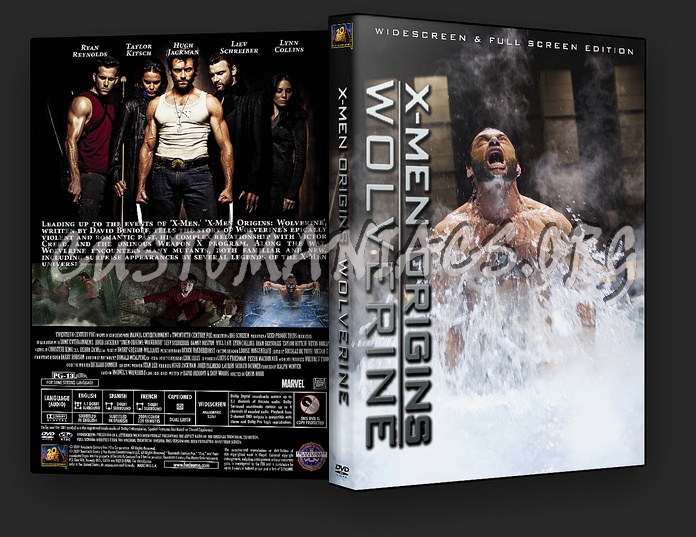 X-Men Origins: Wolverine dvd cover