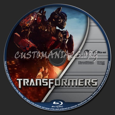 Transformers blu-ray label