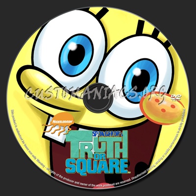 SpongeBob SquarePants Truth or Square dvd label