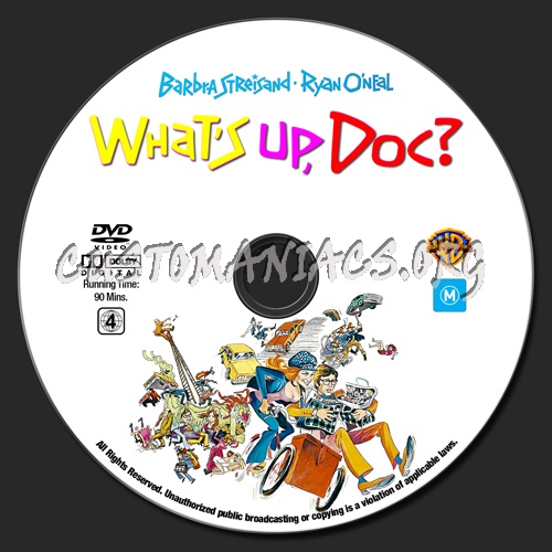 What's Up Doc? dvd label