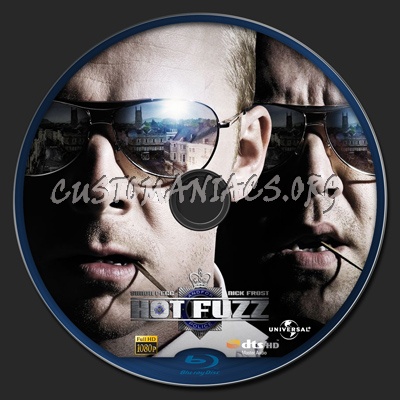 Hot Fuzz blu-ray label