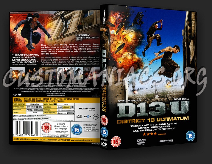 District 13 / Banlieue 13 (B13) Ultimatum dvd cover