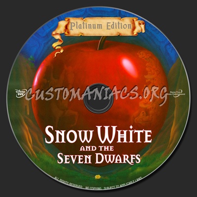 Snow White And The Seven Dwarfs dvd label