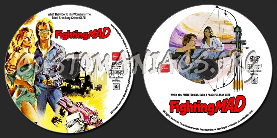Fighting Mad dvd label