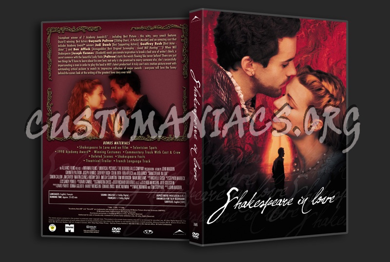 Shakespeare In Love dvd cover