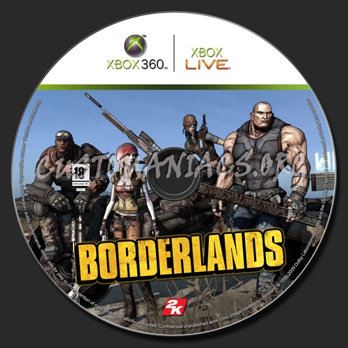 Borderlands dvd label