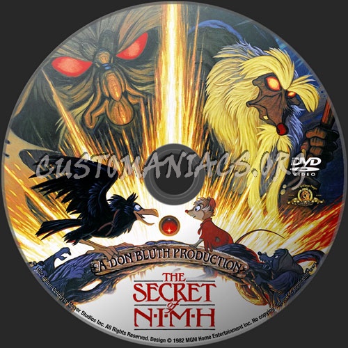 The Secret Of NIMH dvd label