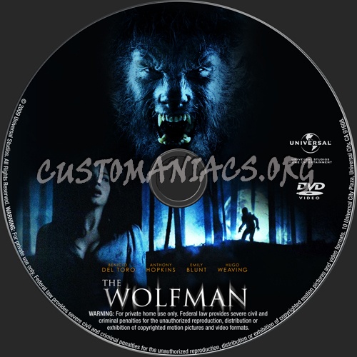 The Wolfman dvd label