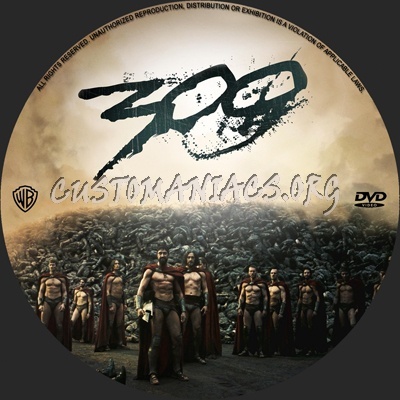 300 dvd label