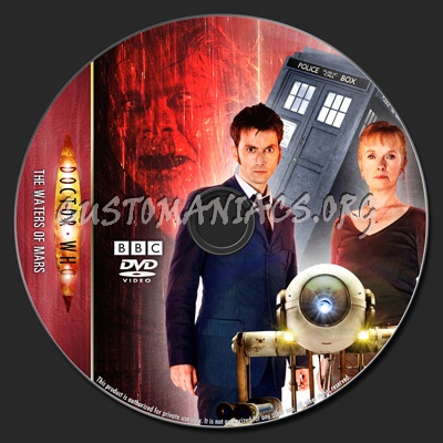 Doctor Who - The Waters Of Mars - TV Collection dvd label