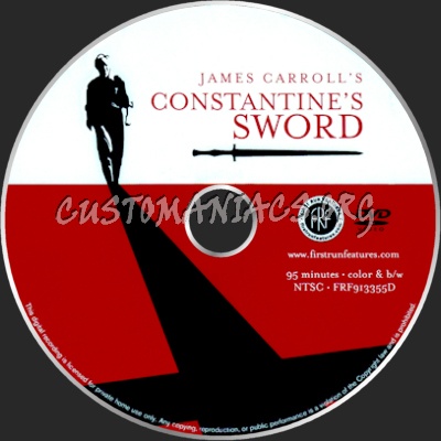 Constantine's Sword dvd label