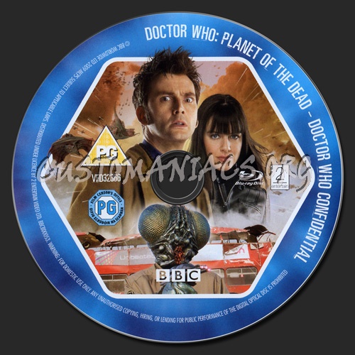 Doctor Who: Planet Of The Dead blu-ray label