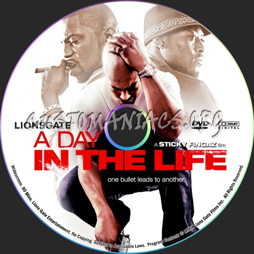 A Day In The Life dvd label