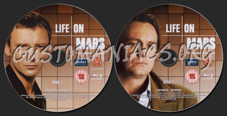 Life on Mars Series One blu-ray label
