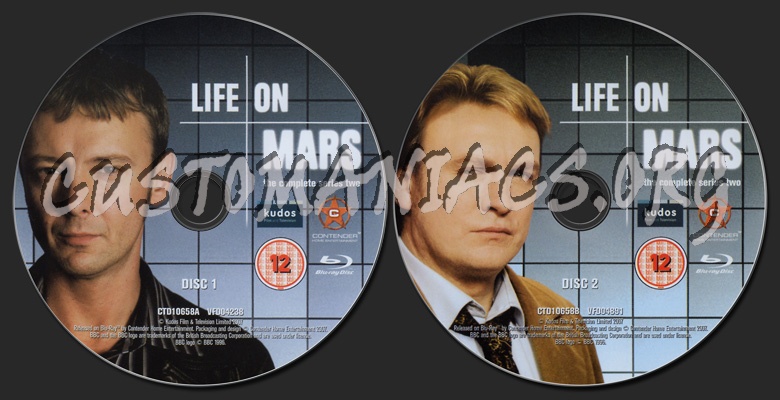 Life on Mars Series Two blu-ray label