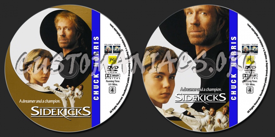 Chuck Norris Collection - Sidekicks dvd label