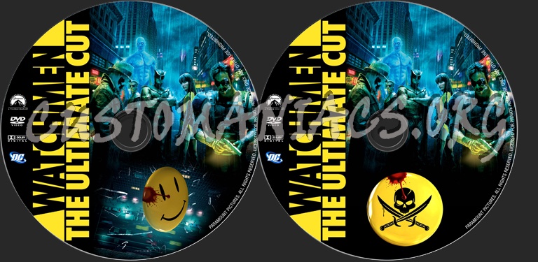 Watchmen The Ultimate Cut dvd label
