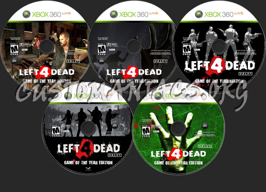 Left 4 Dead Game of the Year Edition dvd label