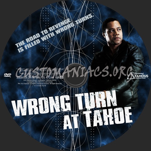 Wrong Turn at Tahoe dvd label