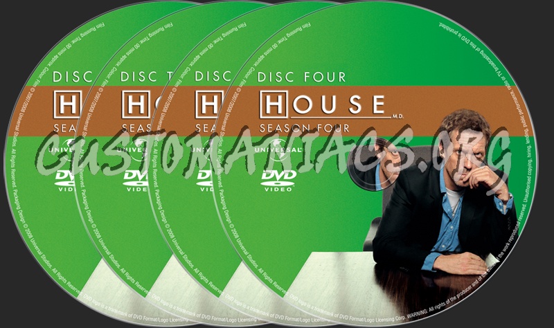 House MD Season 4 dvd label