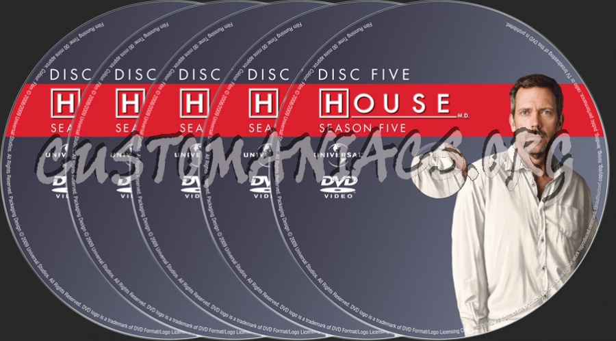 House MD Season 5 dvd label