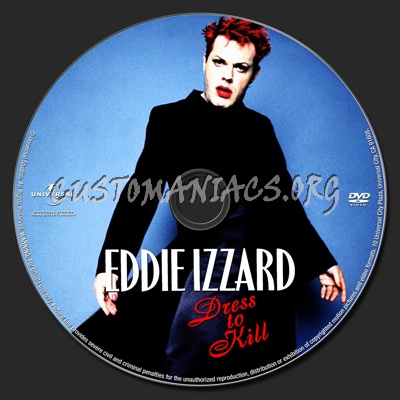 Eddie Izzard - Dressed to Kill dvd label