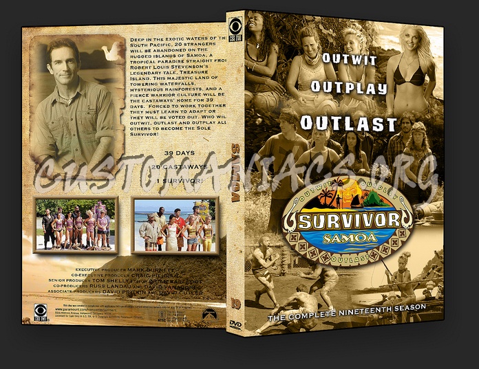 Survivor Samoa - Season 19 dvd cover