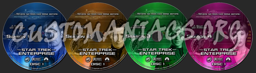 Star Trek Enterprise dvd label