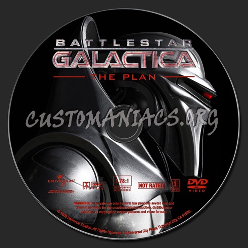 Battlestar Galactica The Plan dvd label