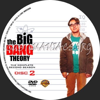 The Big Bang Theory Season 2 dvd label