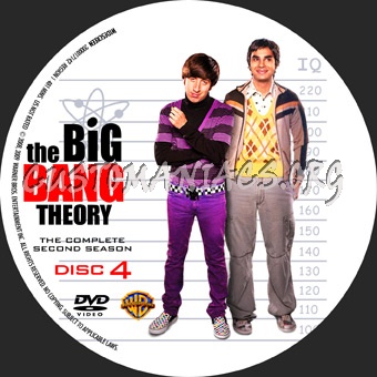 The Big Bang Theory Season 2 dvd label