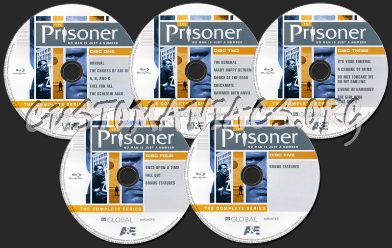 The Prisoner blu-ray label